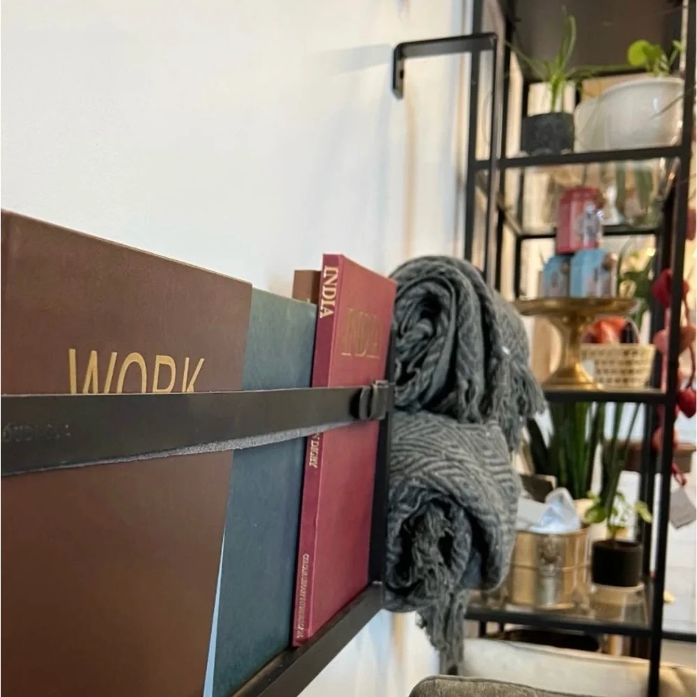 West Elm Black Metal Towel Bar